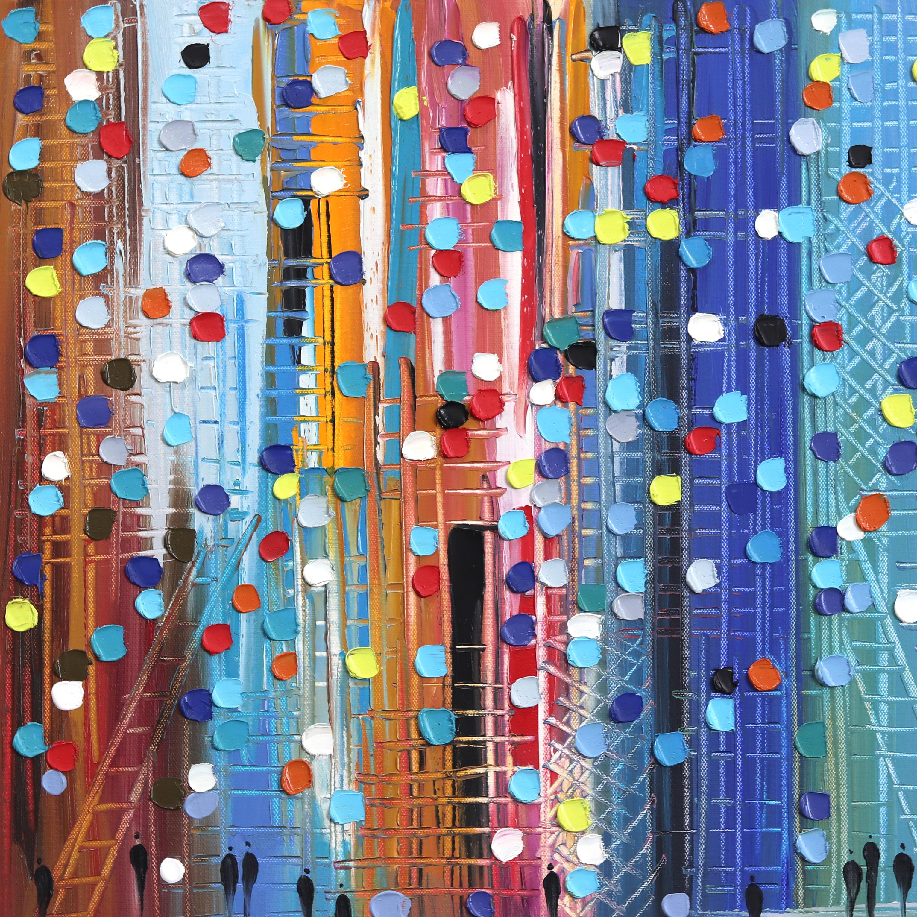 Algún día - Pintura al óleo al impasto grande y vibrante - Painting Abstracto de Ekaterina Ermilkina