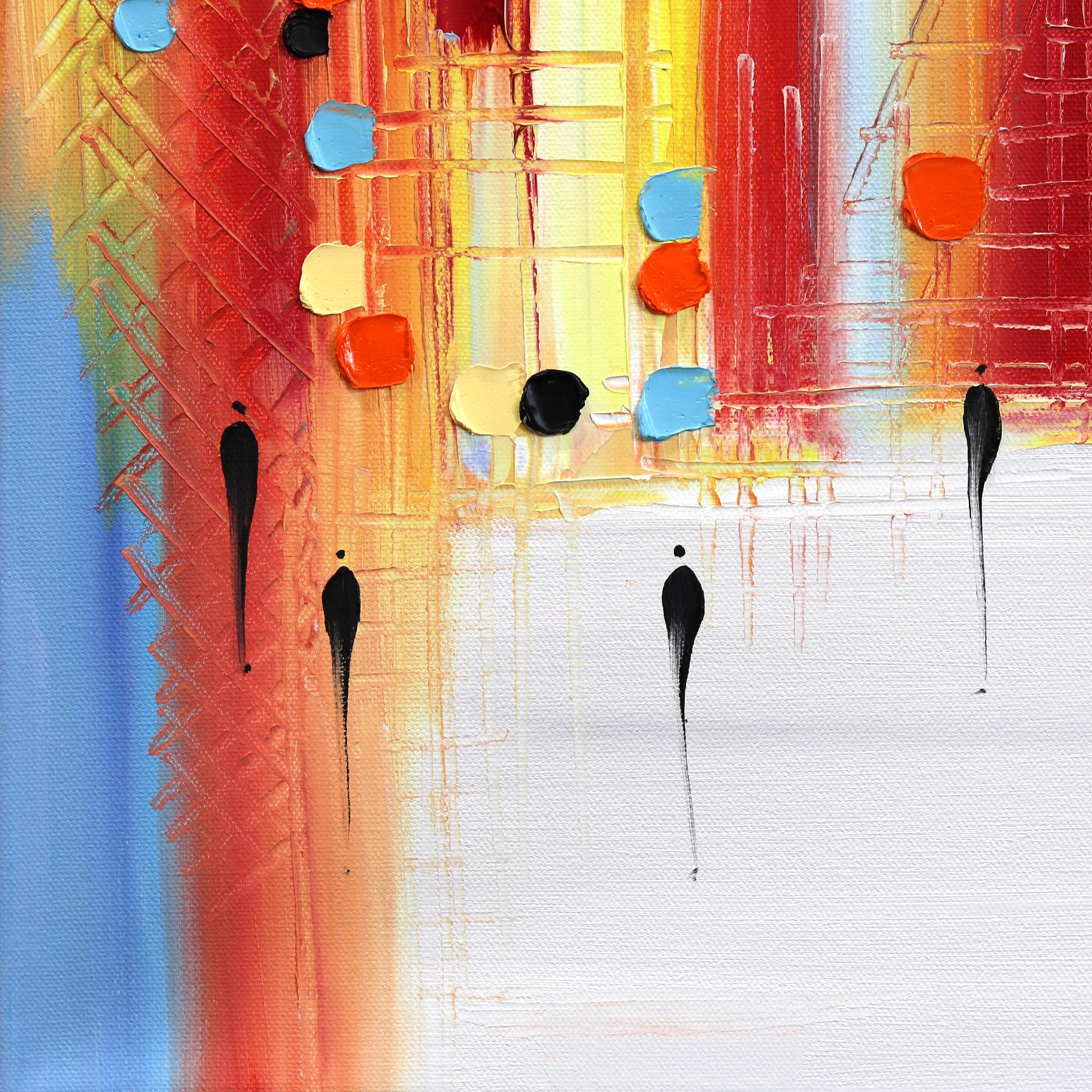 Ekaterina Ermilkina’s original, abstract fine art paintings are created using a skillful combination of applying and removing oil paint with a palette knife on canvas. Her inspirations are the skylines of big cities like Manhattan, Philadelphia, or