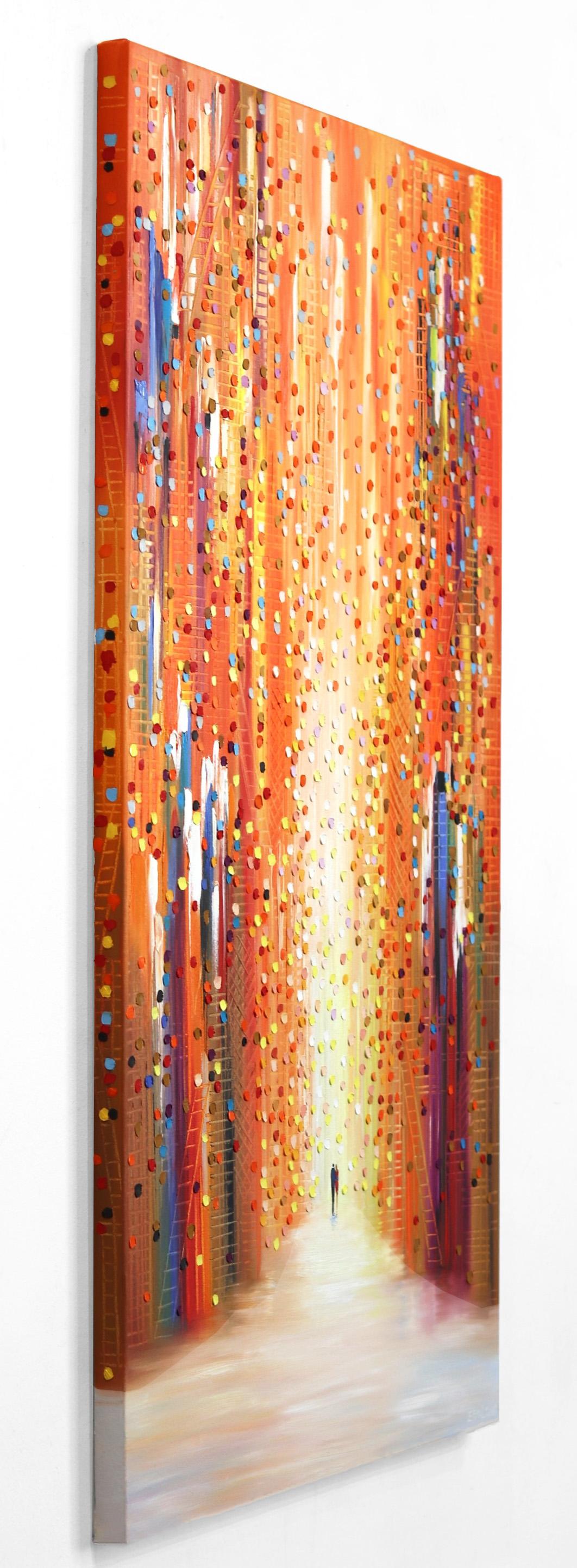 Sunset For Us - Colorful Textural Original Oil Painting on Canvas 1