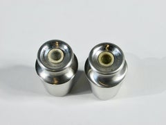 Ekco Eterna Japan Modernist Stainless Steel Salt Pepper Shakers