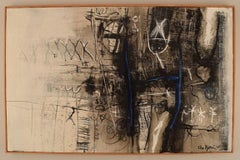 Eke Bjerén, Sweden, Oil on Canvas, Abstract Composition, 1965
