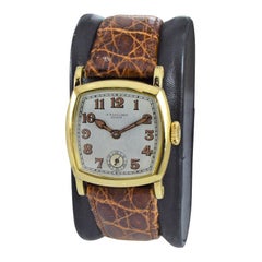 Ekegren by Koehn for Caldwell 18 Karat Yellow Gold Dial H. Stern 1920s Rare