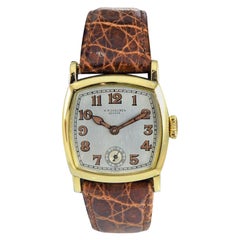 Ekegren by Koehn for Caldwell 18 Karat Yellow Gold Dial H. Stern 1920s Rare