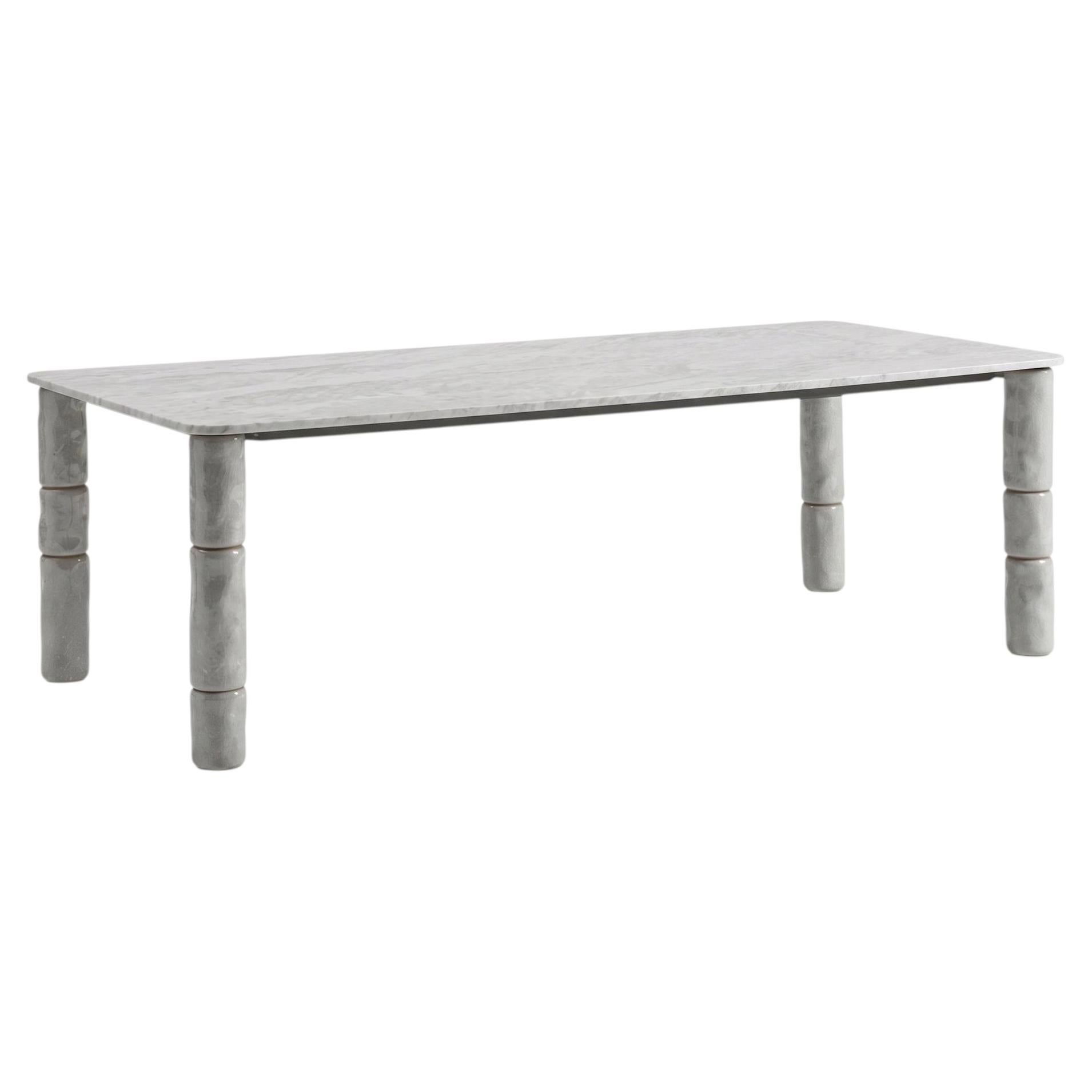 Ekla White Dining Table For Sale