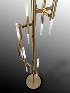 Eklè floor lamp brushed gold and bronze