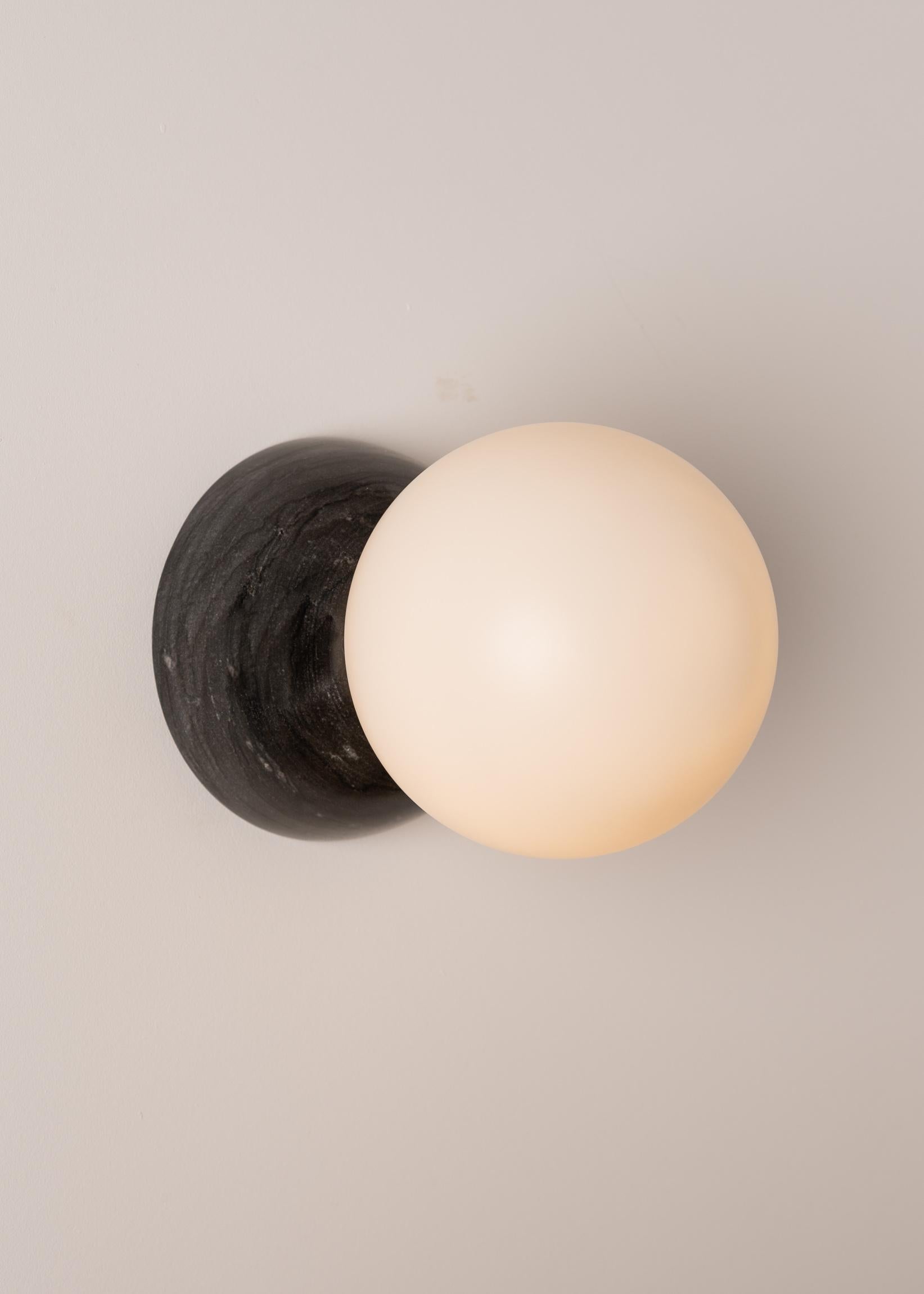 Other Eklipso Black Marble Wall Sconce by Simone & Marcel For Sale