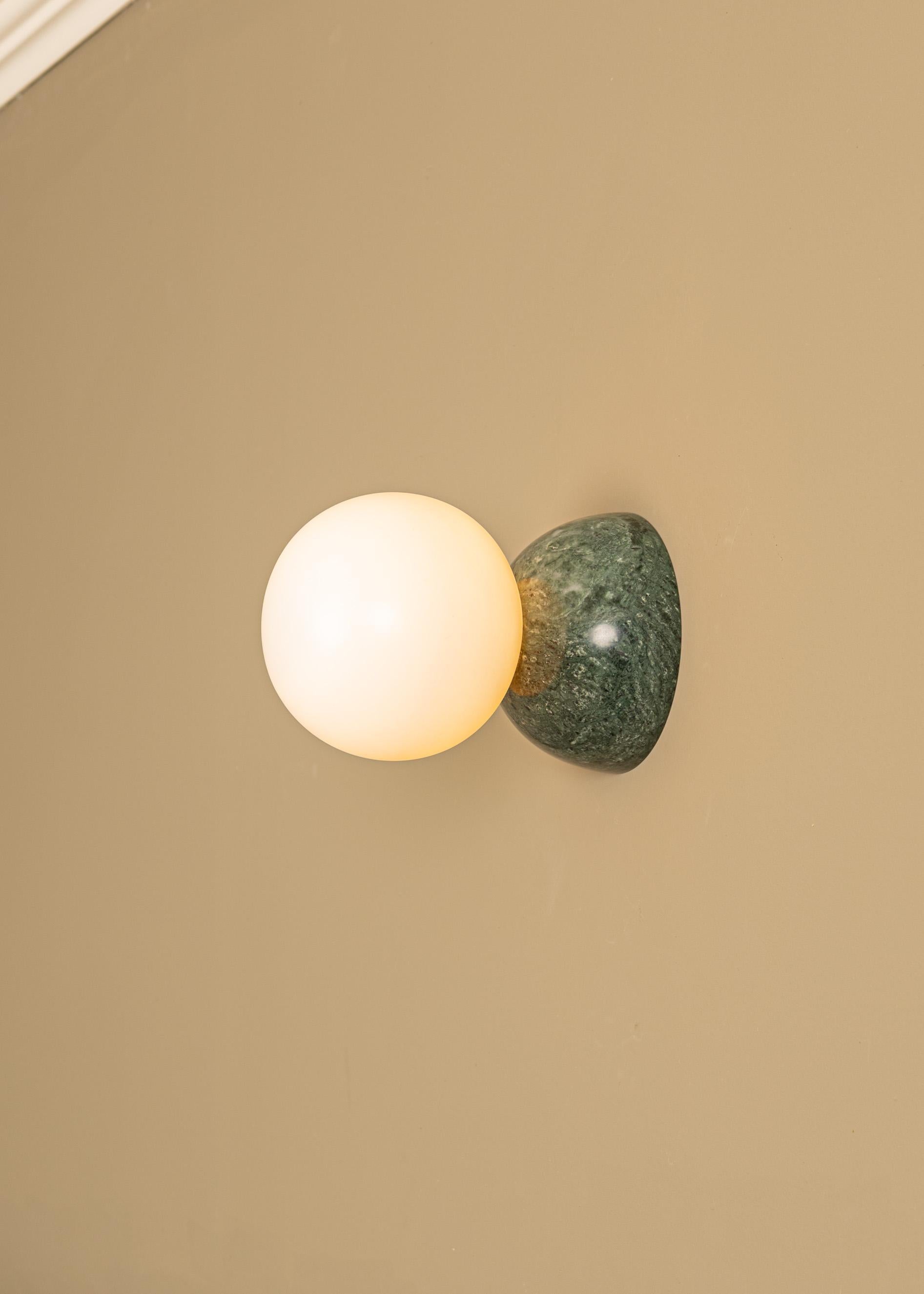 Other Eklipso Green Marble Wall Sconce by Simone & Marcel For Sale