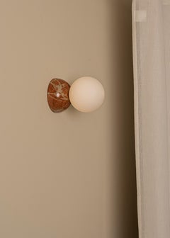 Eklipso Red Marble Wall Sconce by Simone & Marcel