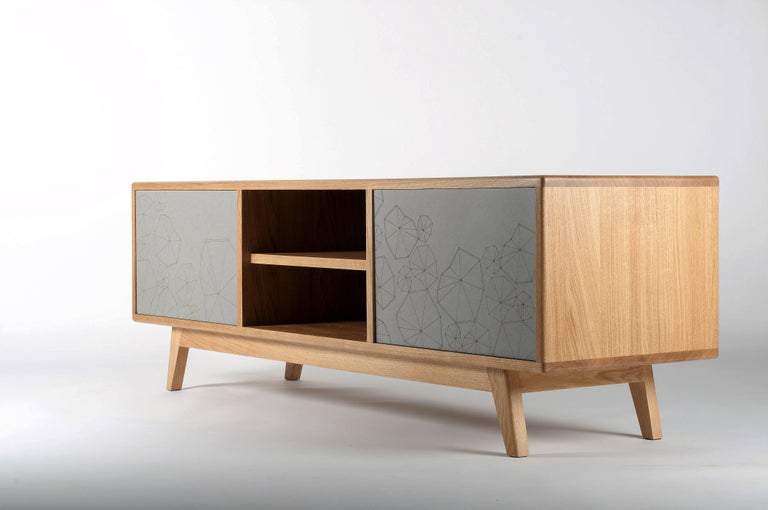 Scandinavian Modern Design "Eklo" Sideboard with Contemporary