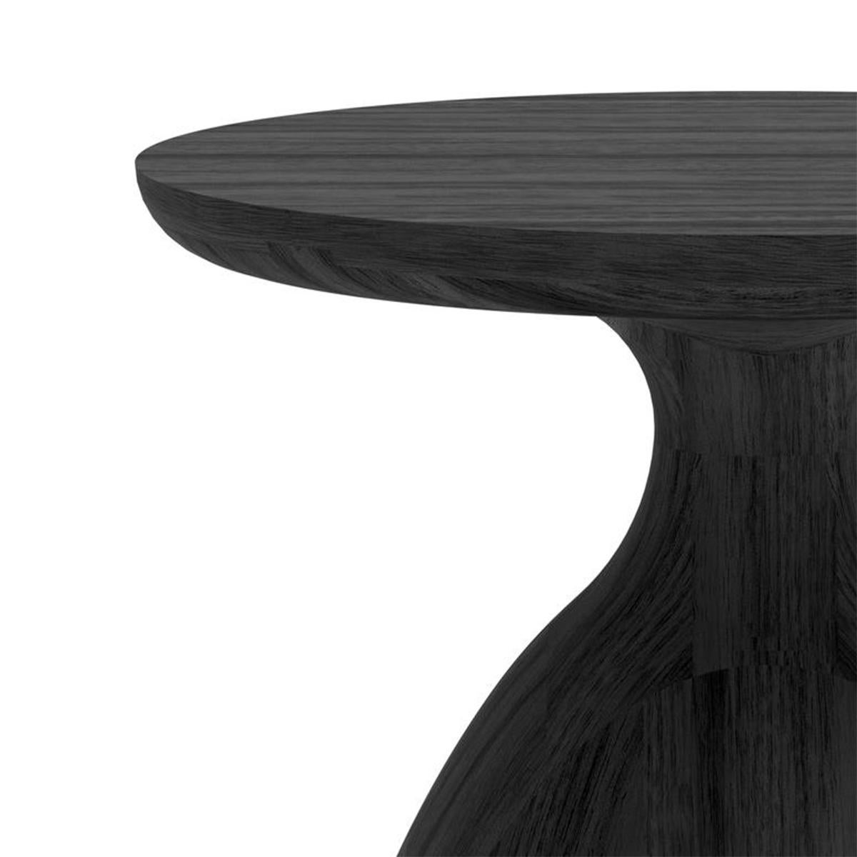Hand-Crafted Eko Black Medium Side Table For Sale