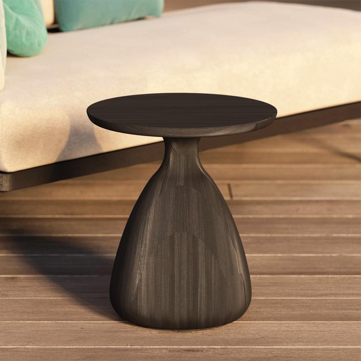 Contemporary Eko Black Medium Side Table For Sale