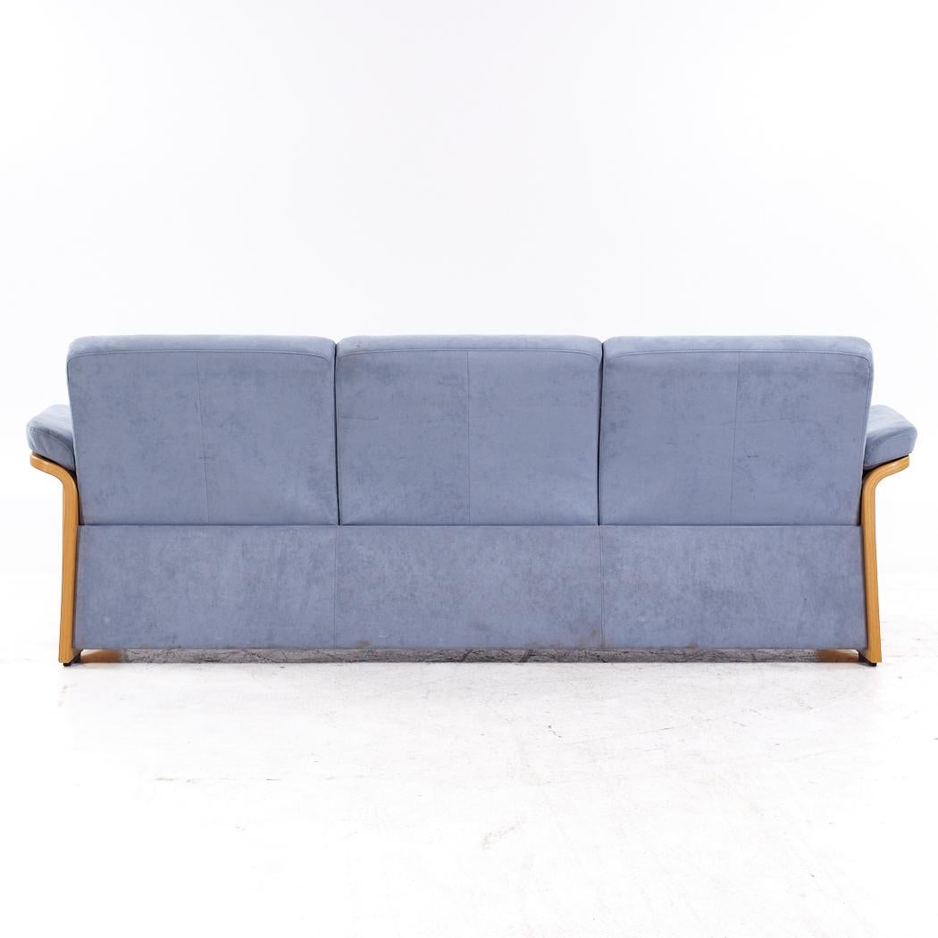 Upholstery Ekornes Mid Century Stressless Sofa For Sale