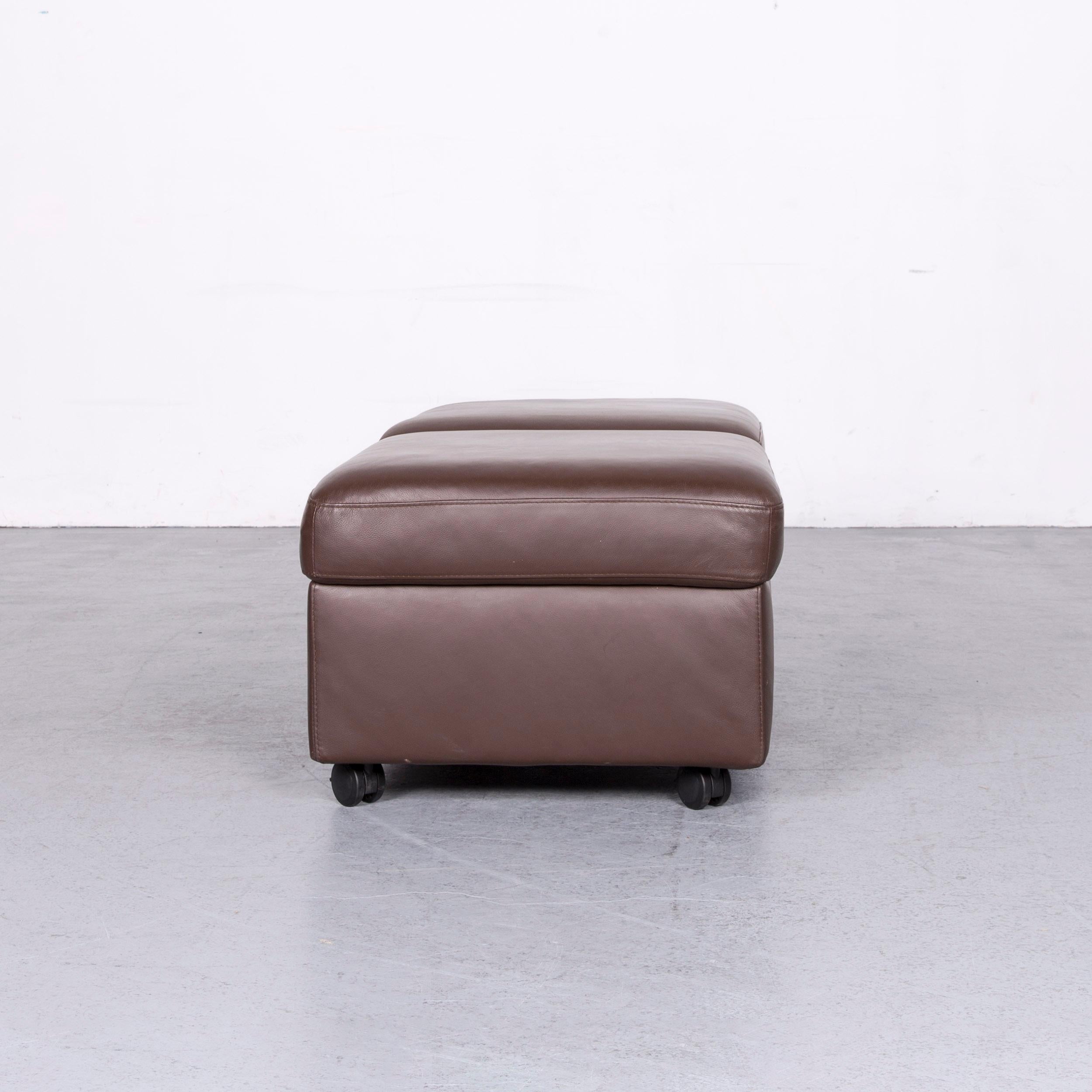 Ekornes Stressless Arion Designer Footstool Brown Leather 5