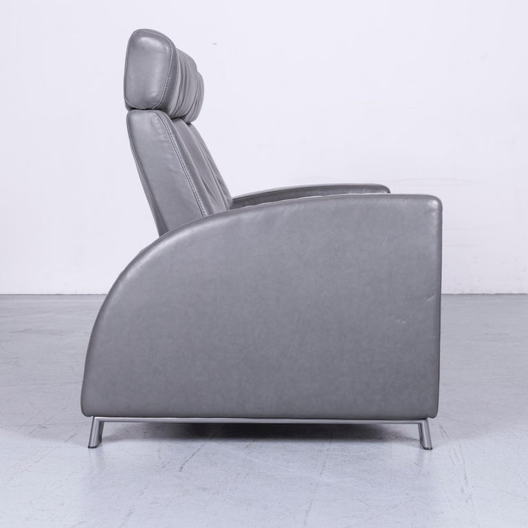 Ekornes Stressless Arion Sofa Grey Leather TwoSeat with Function at