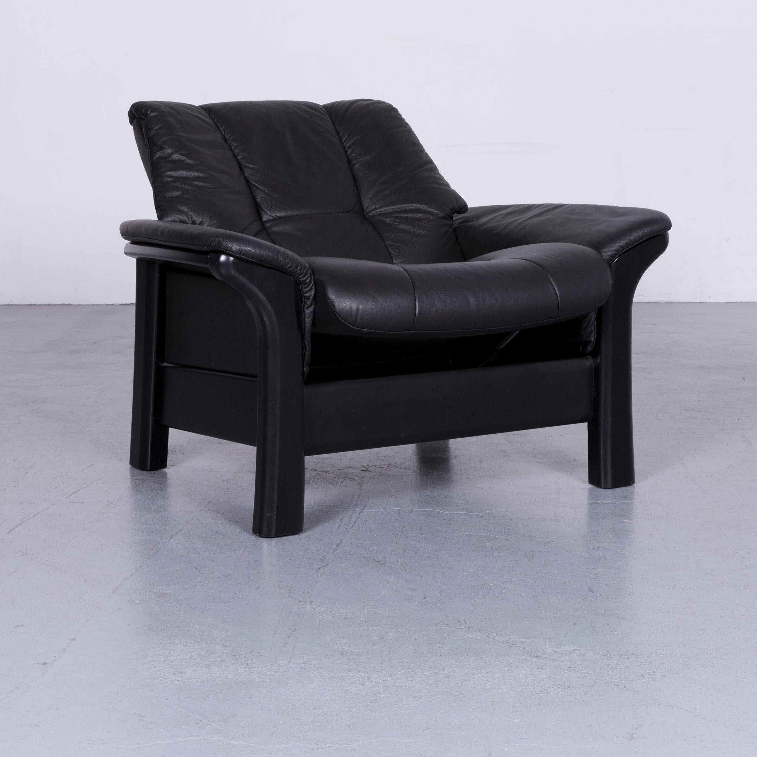 Ekornes Stressless Buckingham Leather Sofa Set Black Recliner 5