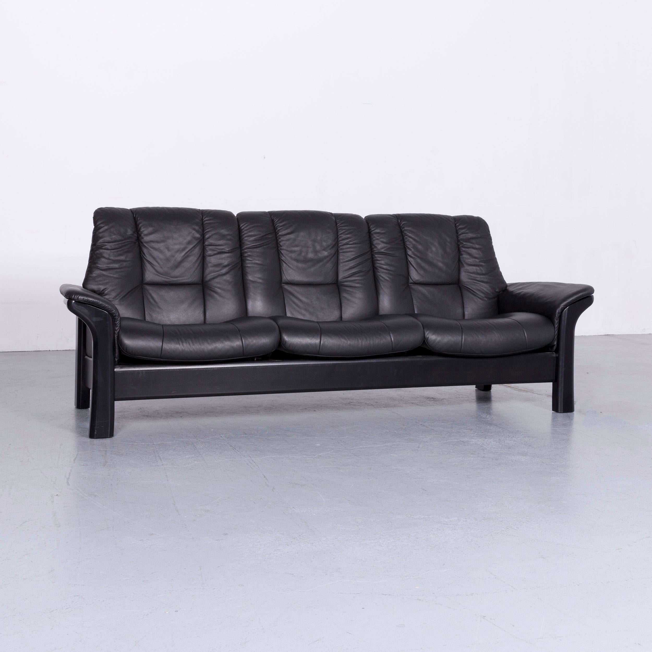 black recliner sofa set