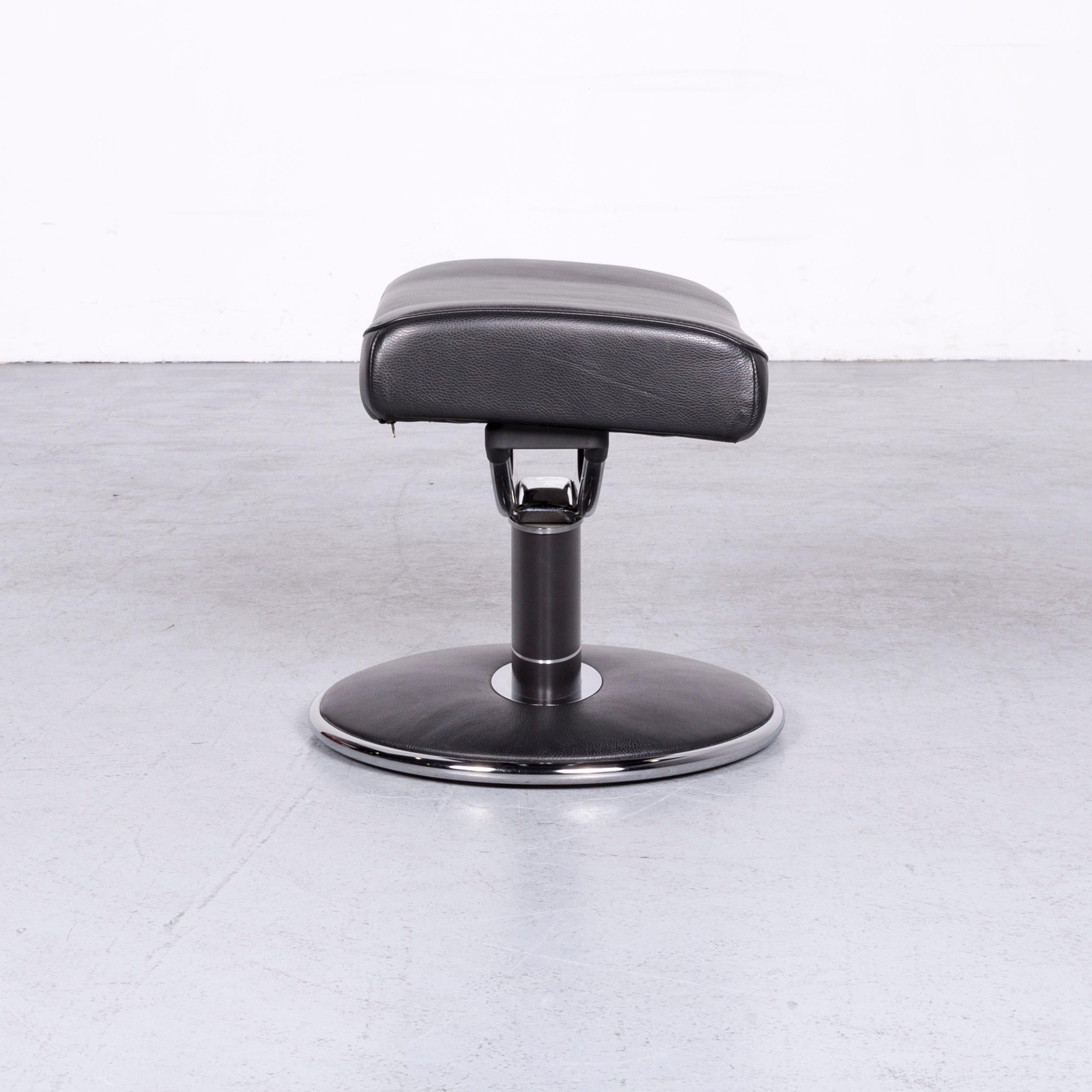 Fauteuil de bureau en cuir noir Stressless Jazz Designer de Ekornes 12