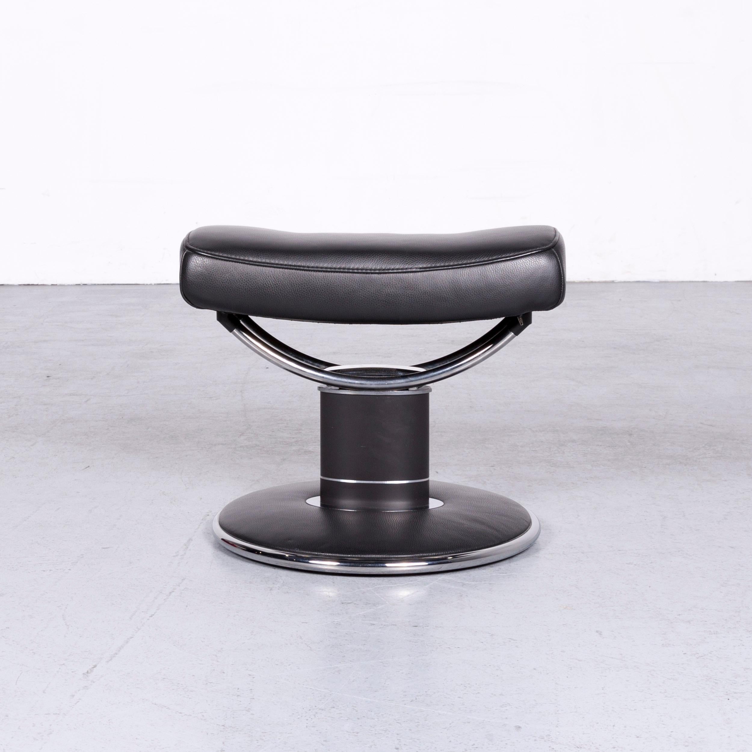 Fauteuil de bureau en cuir noir Stressless Jazz Designer de Ekornes 13