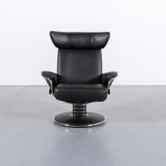 Ekornes Stressless Jazz Designer Leather Office Chair Black