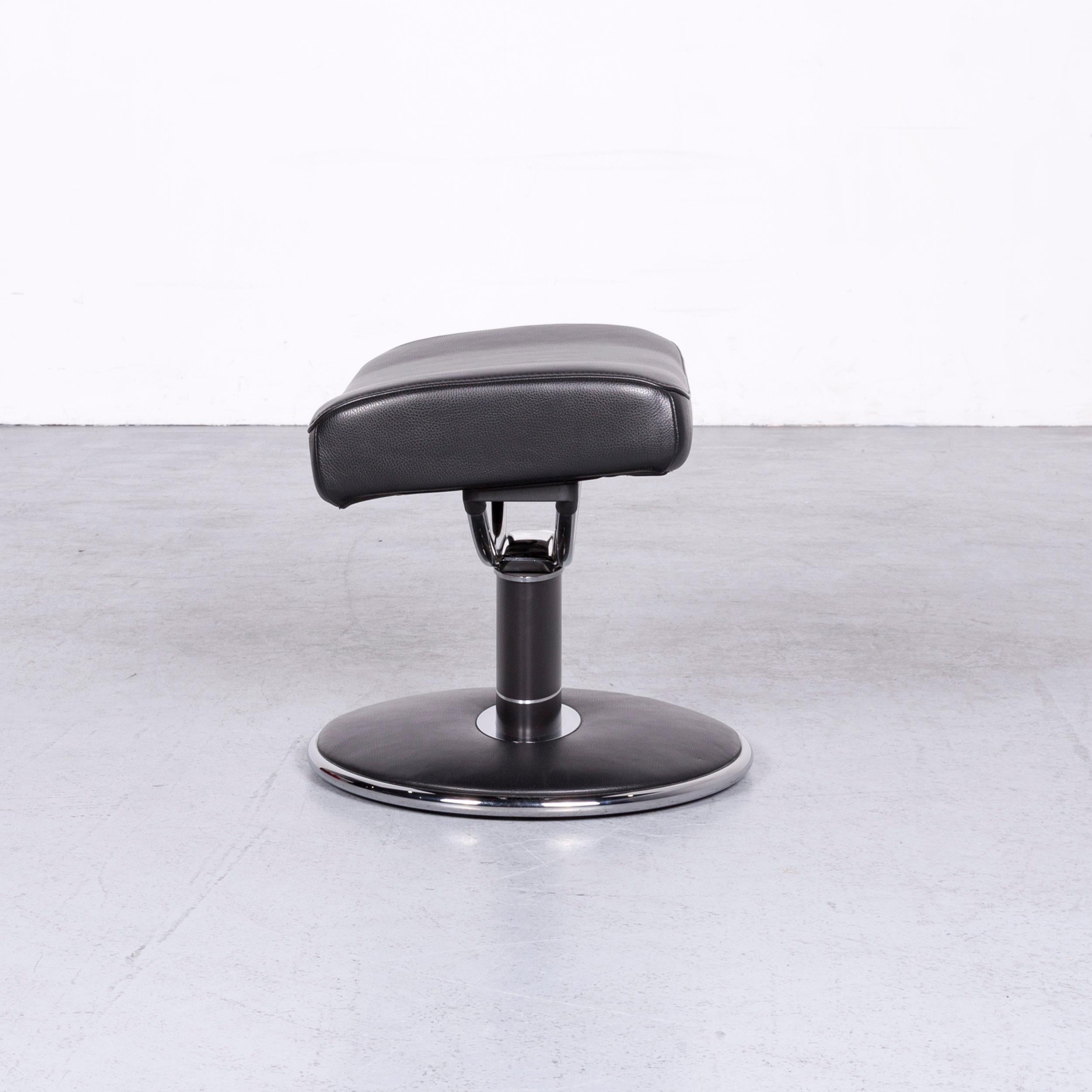 Fauteuil de bureau en cuir noir Stressless Jazz Designer de Ekornes 14