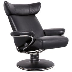 Ekornes Stressless Jazz Designer Leather Office Chair Black