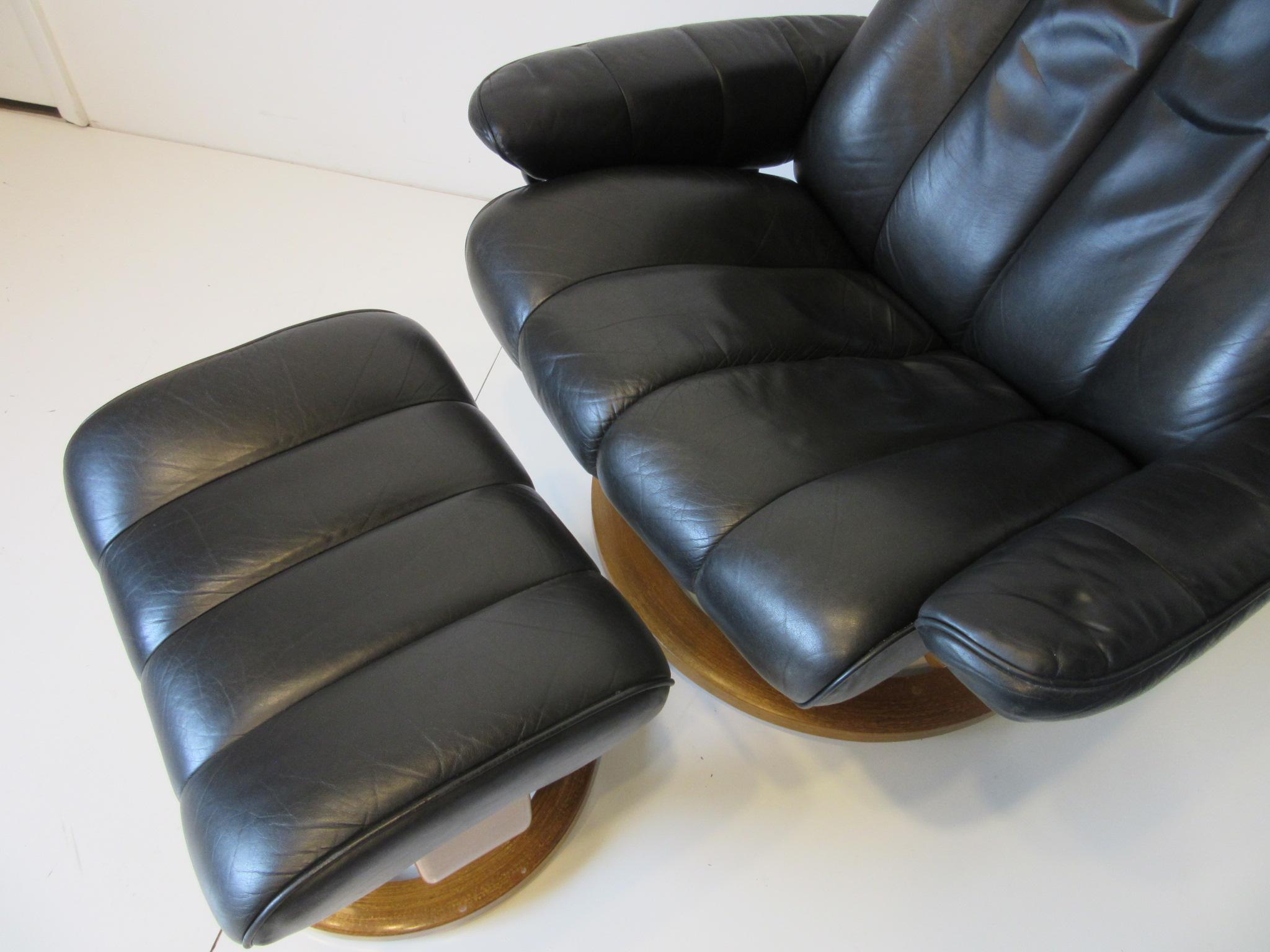 ekornes leather chair