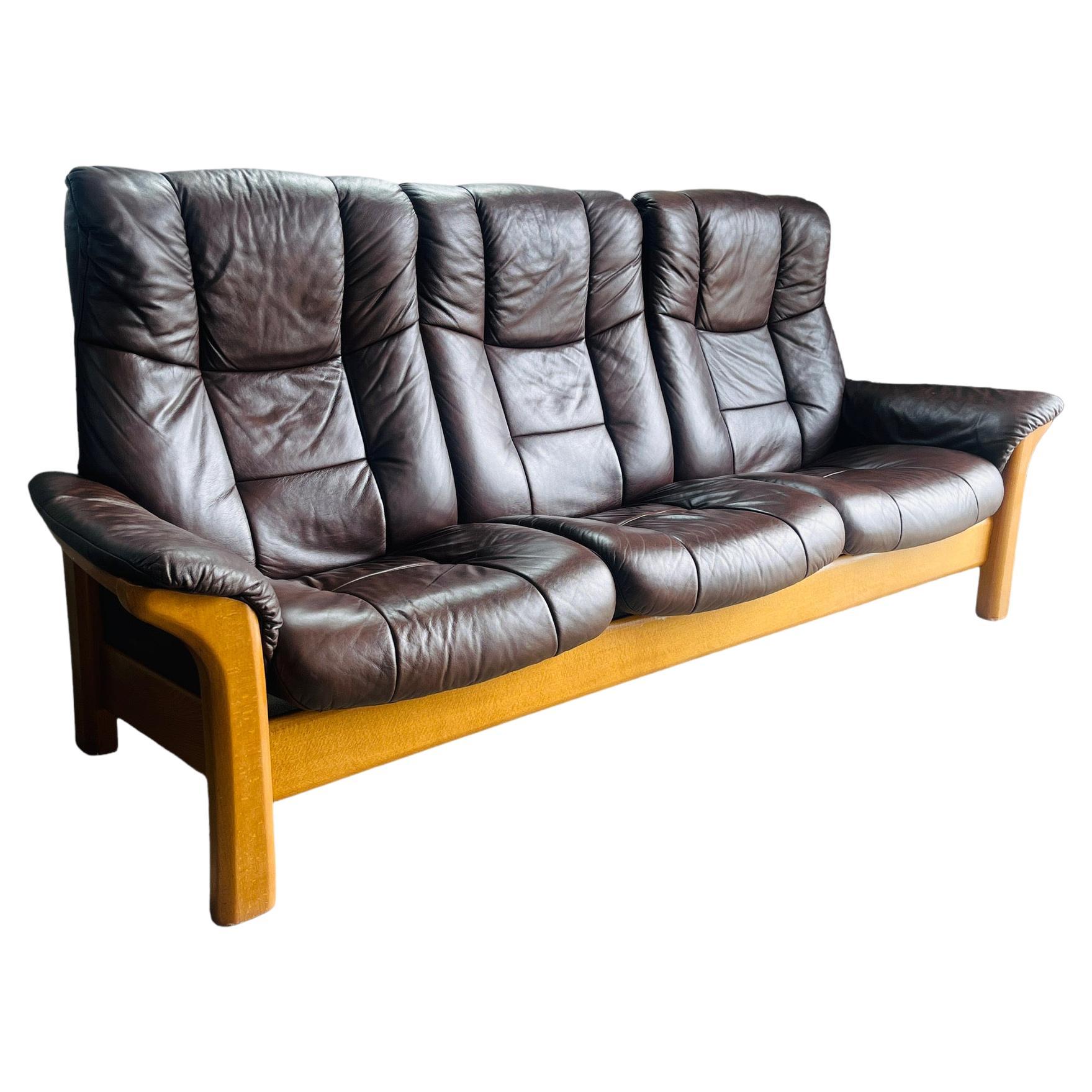 Ekornes Stressless Leather Sofa 