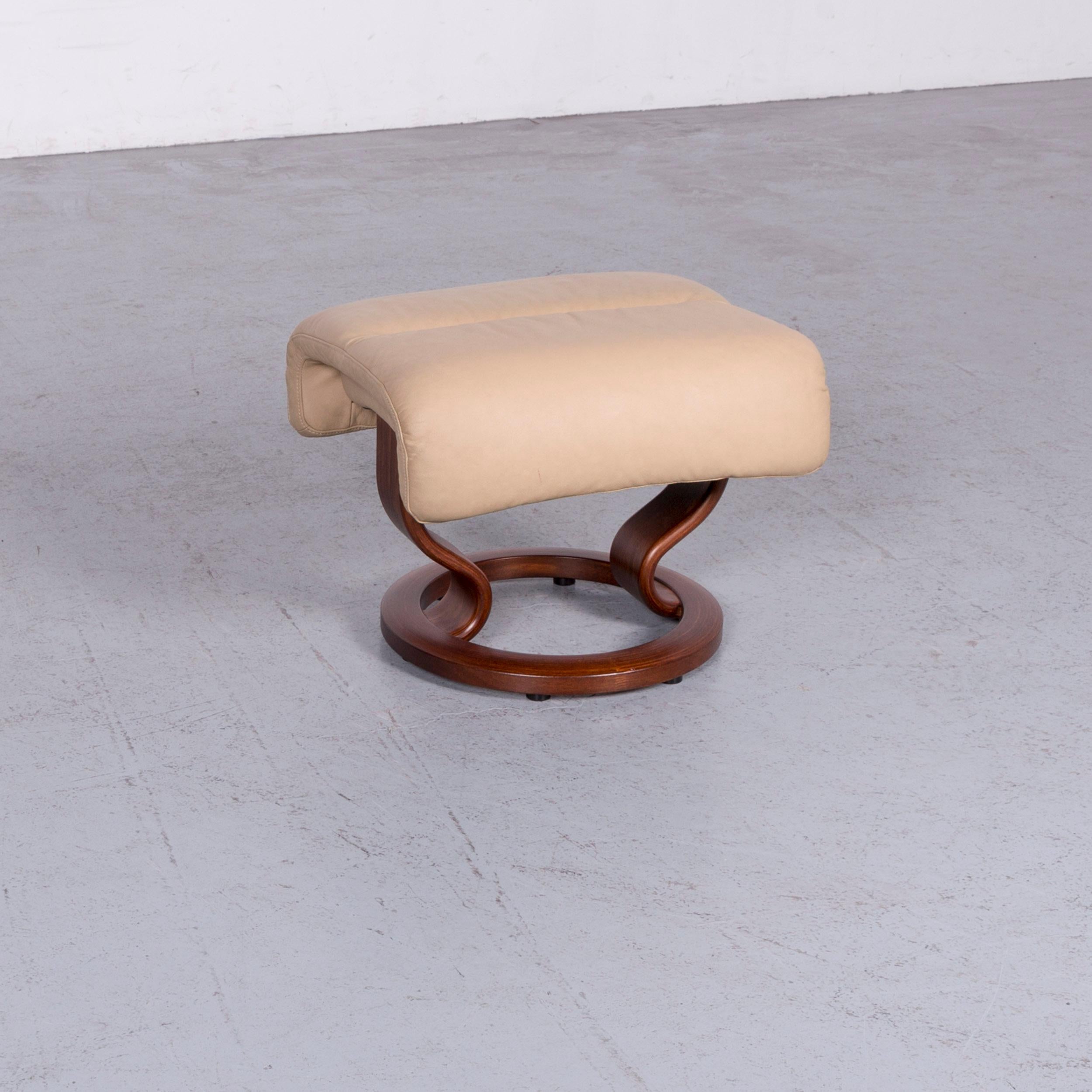 Ekornes Stressless Memphis L Set di poltrone in pelle beige Sedia moderna reclinabile 5