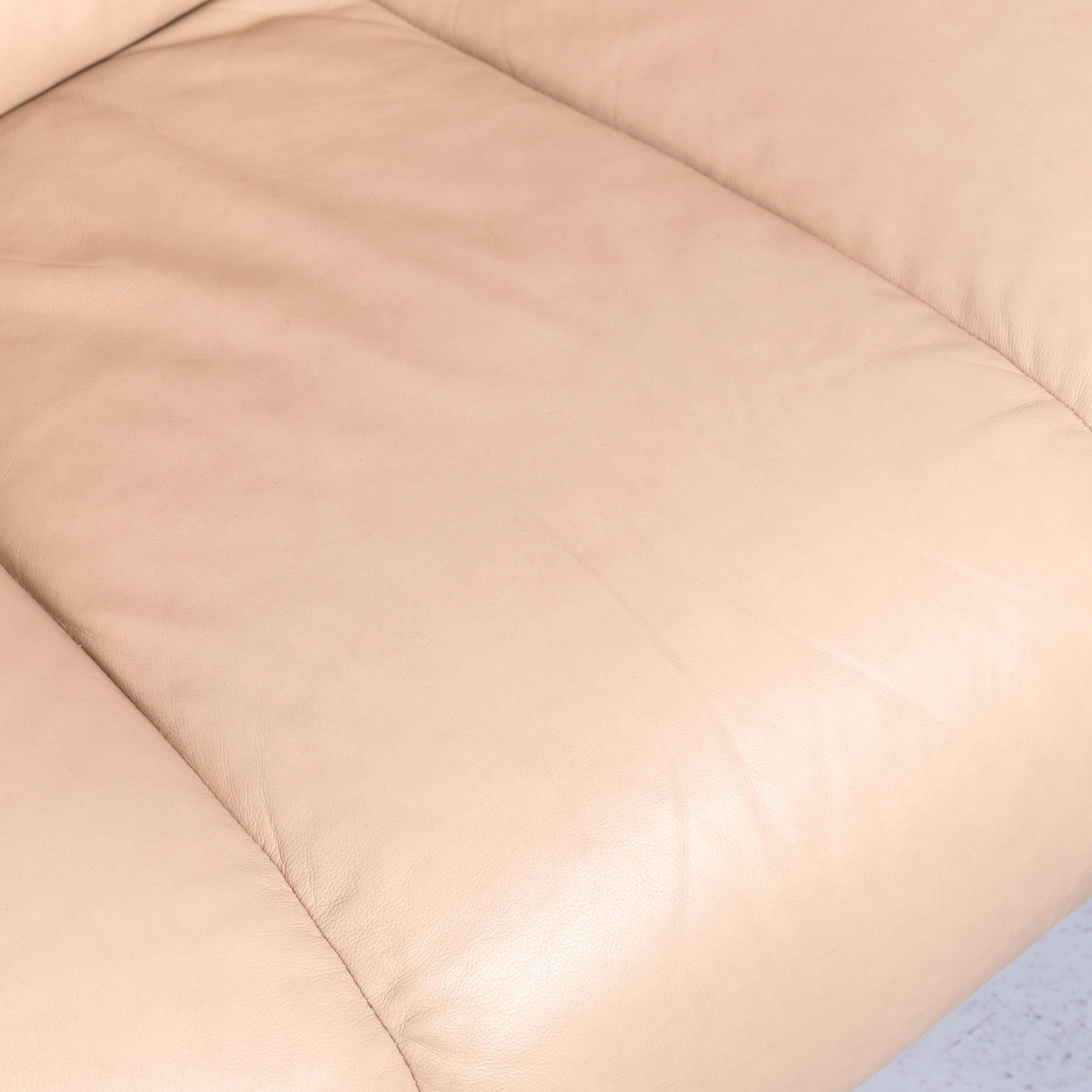 Pelle Ekornes Stressless Memphis L Set di poltrone in pelle beige Sedia moderna reclinabile