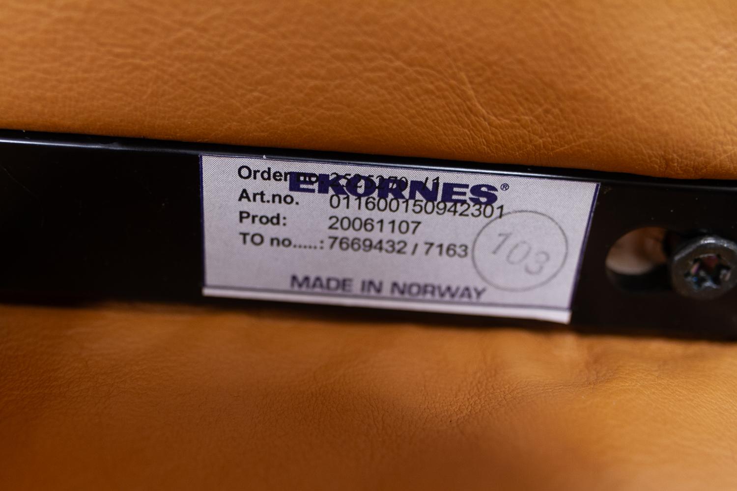 Ekornes Stressless Reclining Lounge Chair and Ottoman, 2000s. 6