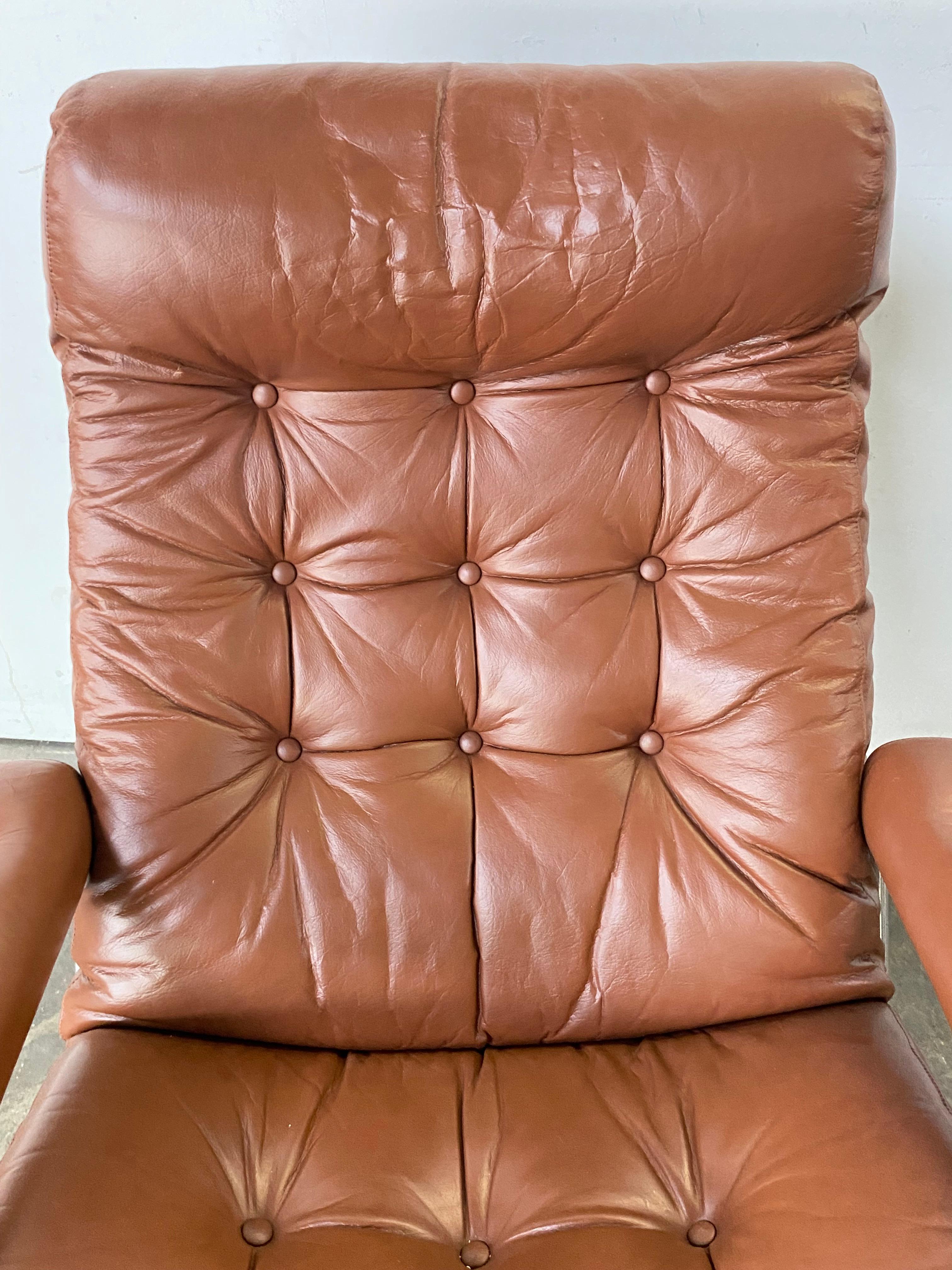 Leather Ekornes Stressless Reclining Lounge Chair