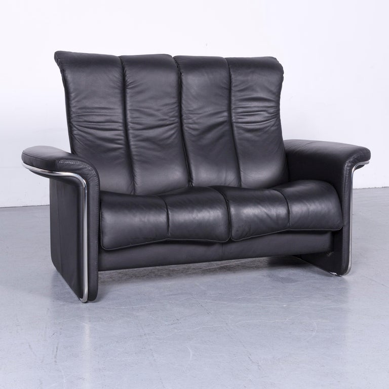 Ekornes Stressless Soul Relax Sofa Black Leather Tv Recliner Two-Seat For  Sale at 1stDibs | leather tv sofa, ekornes sofa, relax sofas