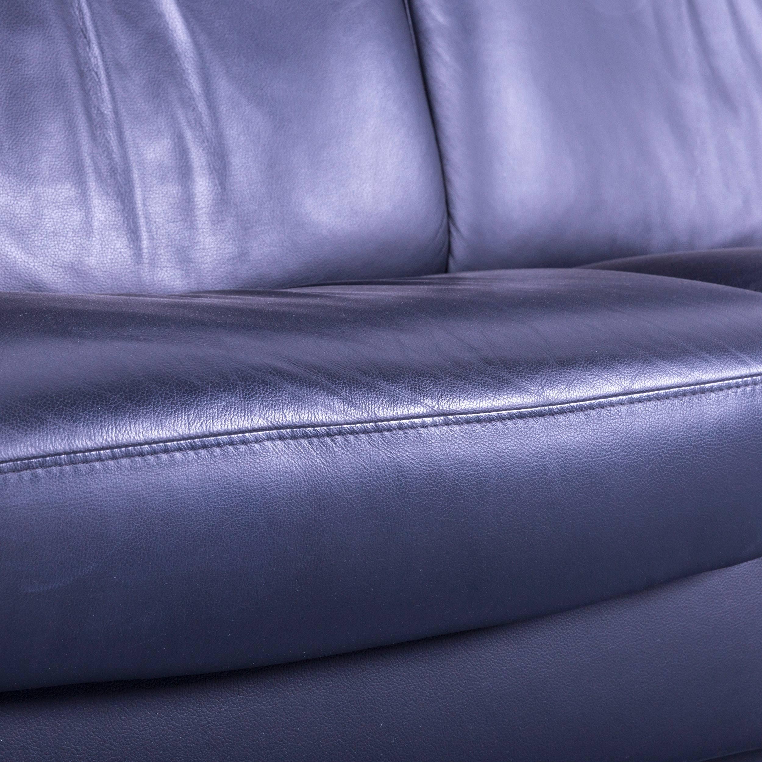 Ekornes Stressless Space Canapé en cuir noir inclinable 1