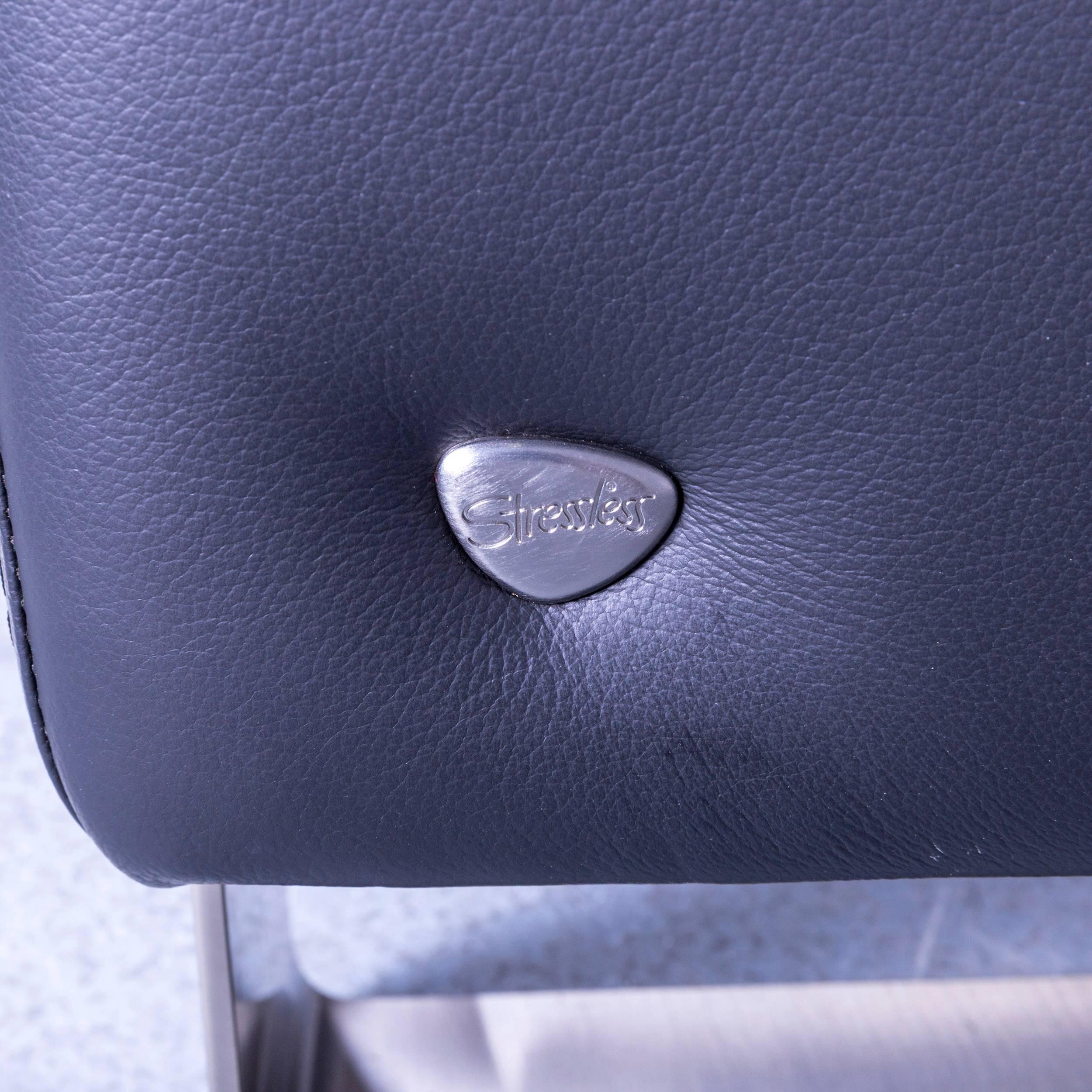 Ekornes Stressless Space Canapé en cuir noir inclinable 3
