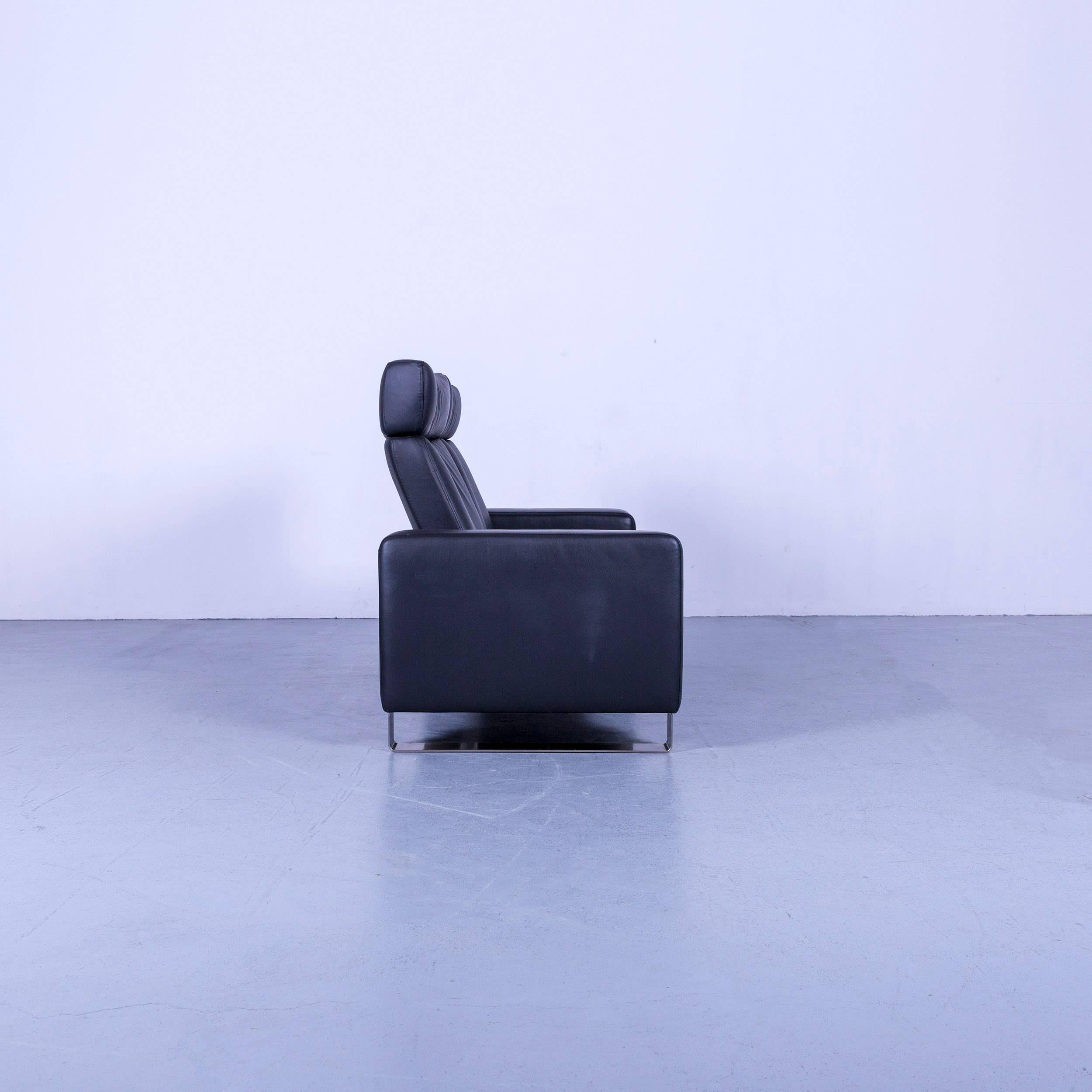 Ekornes Stressless Space Canapé en cuir noir inclinable 4