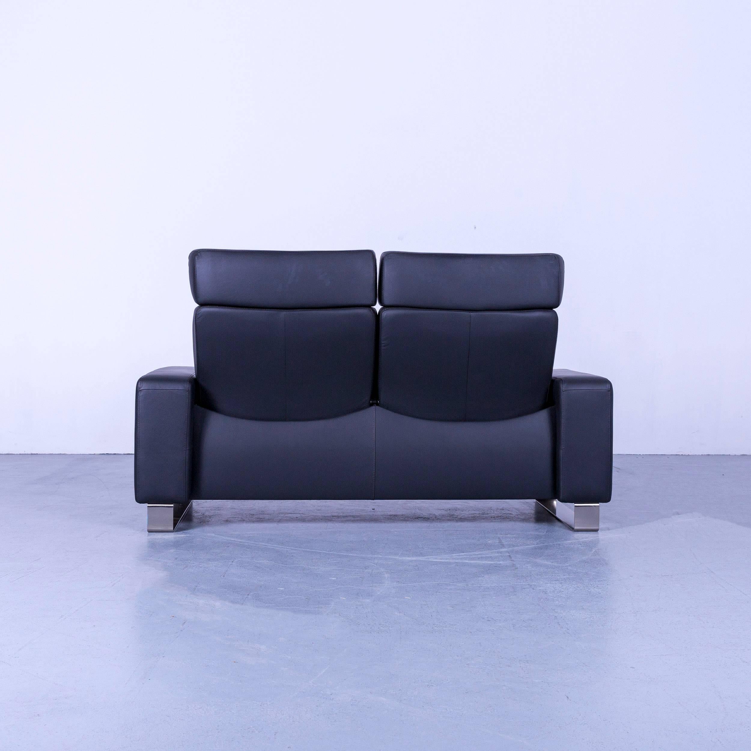Ekornes Stressless Space Canapé en cuir noir inclinable 5
