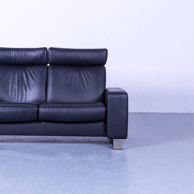 Ekornes Stressless Space Leather Sofa Black Recliner at 1stDibs | ekornes  leather sofas