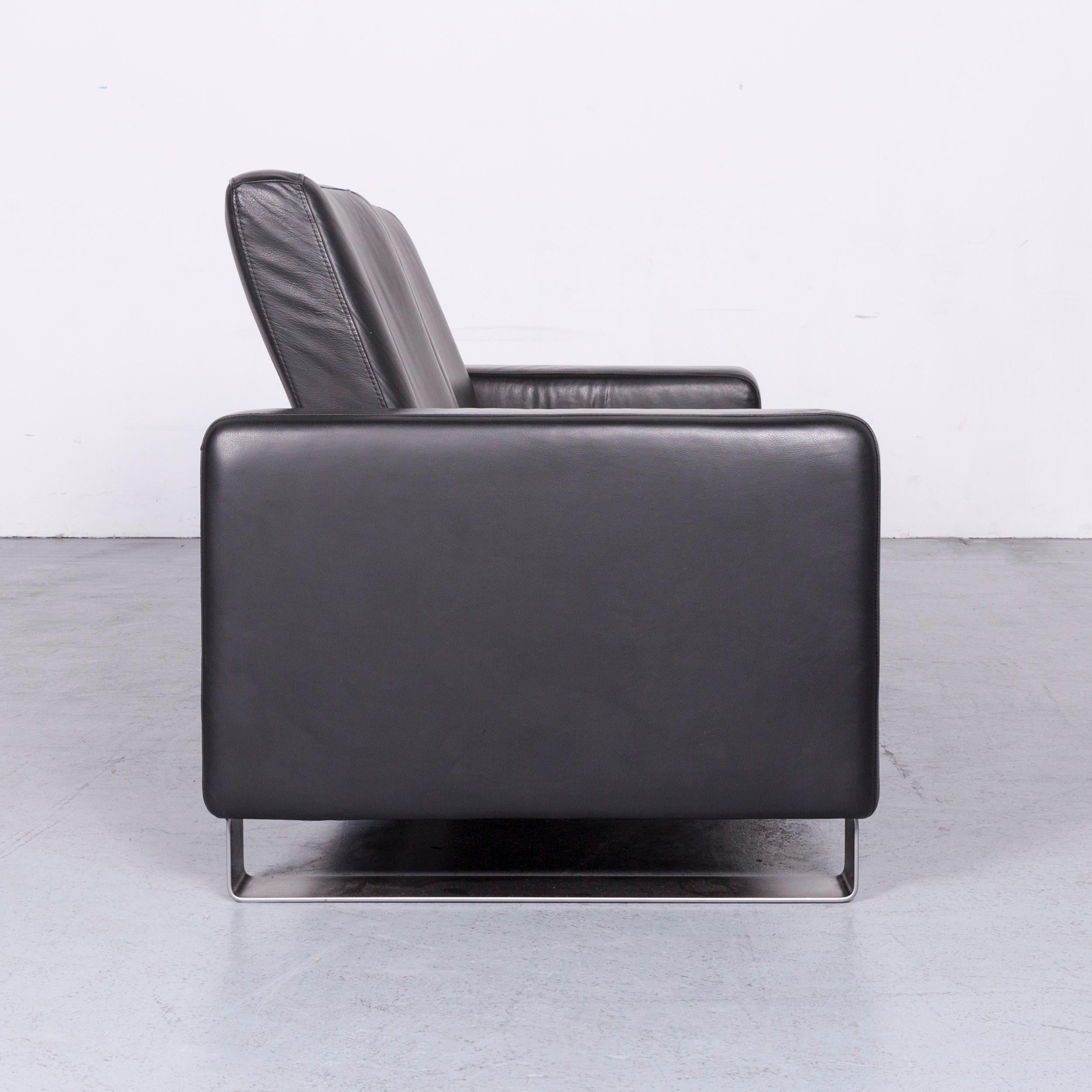 Ekornes Stressless Space Leather Sofa Black Recliner For Sale 1