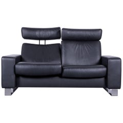 Ekornes Stressless Space Leather Sofa Black Recliner