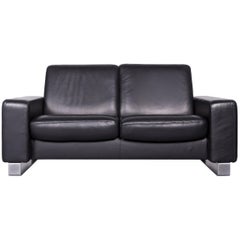 Ekornes Stressless Space Leather Sofa Black Recliner