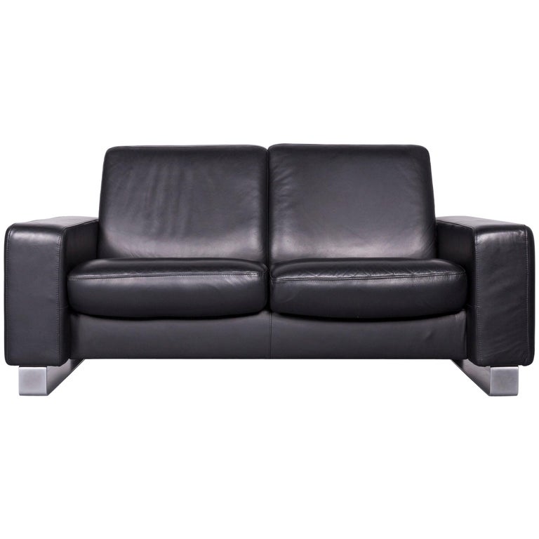 Ekornes Stressless Space Leather Sofa Black Recliner For Sale at 1stDibs | stressless  space sofa, ekornes space sofa, ekornes leather sofa
