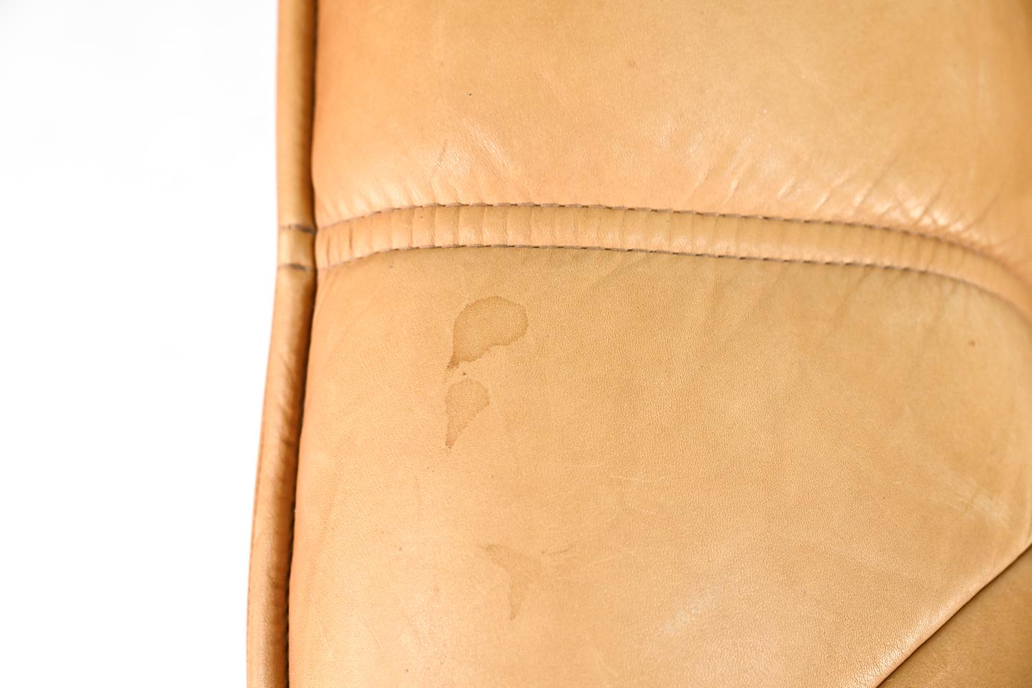 Ekorness Norway Mid-Century Sofa & Loveseat in Brandy Leather 10