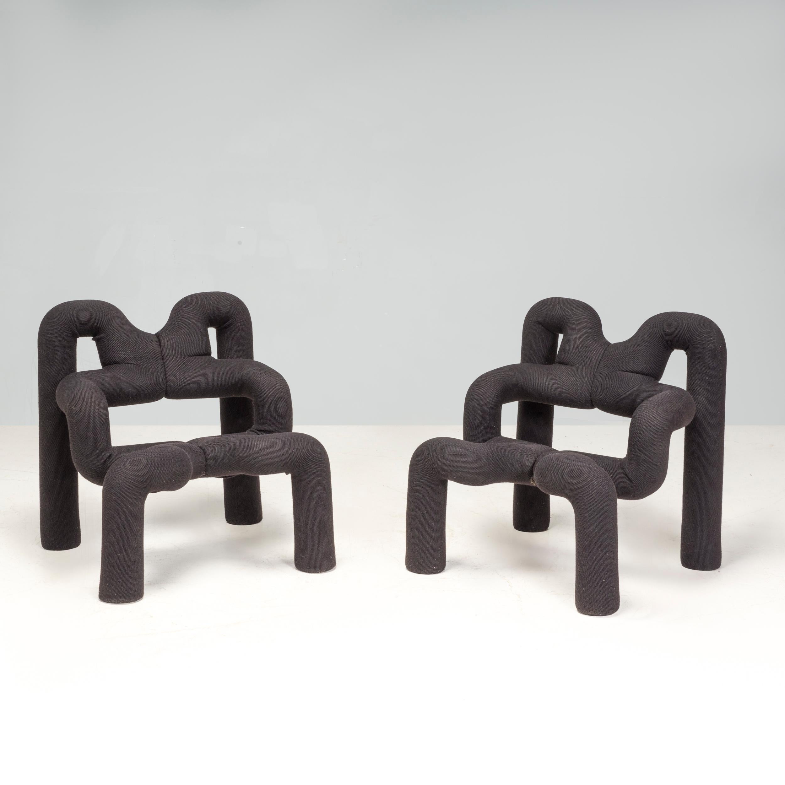 Late 20th Century Ekstrem Black Lounge Chair by Terje Ekstrøm