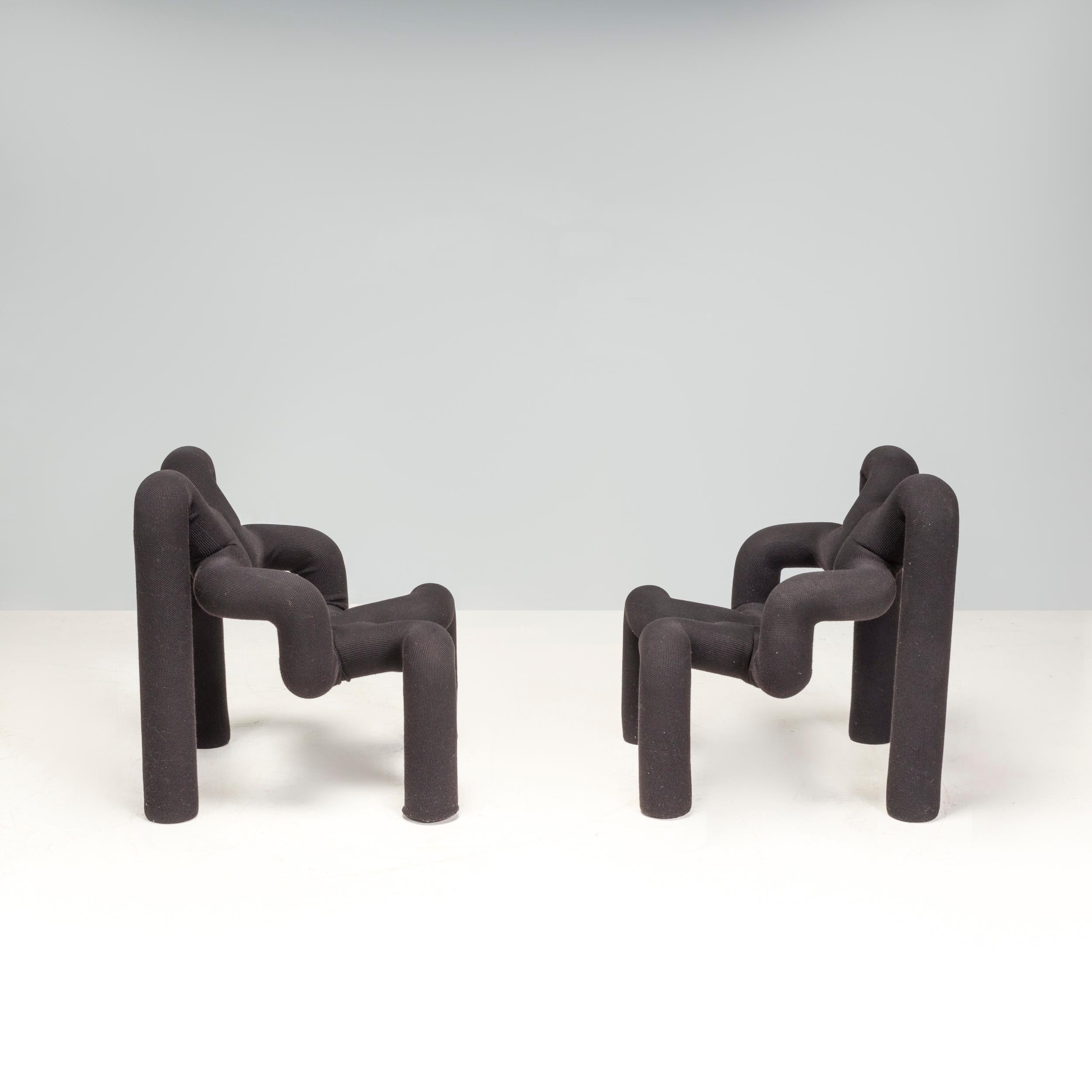 Steel Ekstrem Black Lounge Chair by Terje Ekstrøm