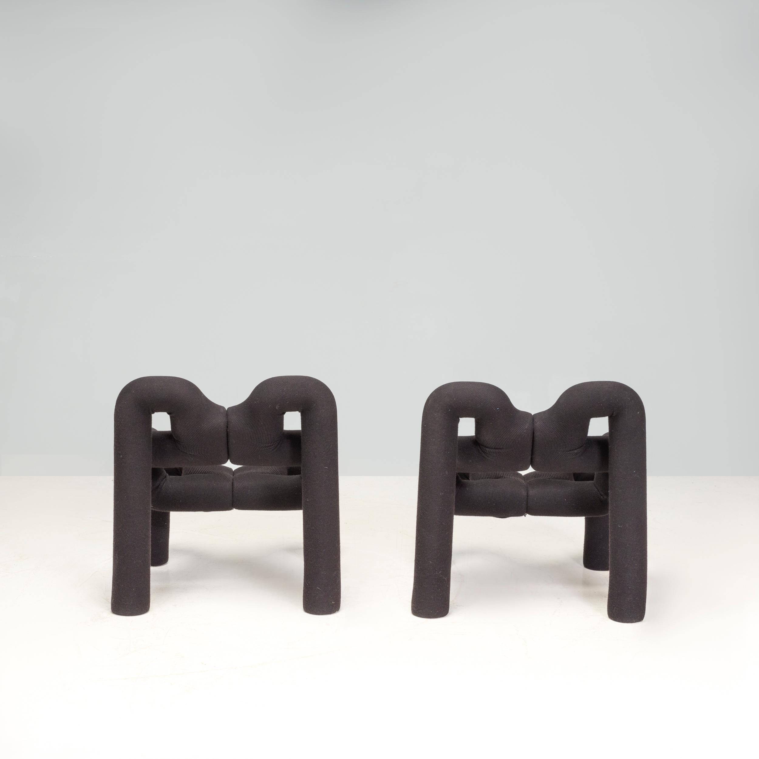 Ekstrem Black Lounge Chair by Terje Ekstrøm 1