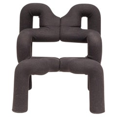 Vintage Ekstrem Black Lounge Chair by Terje Ekstrøm