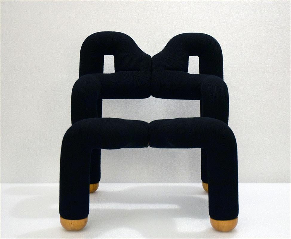 Scandinavian Modern Ekstrem Sculptural Chair by Terje Ekstrom for Stokke, 1980s