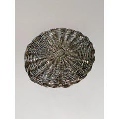EL 03 Placemat in Metal-Plated Hand-Woven Wicker by CASPAL