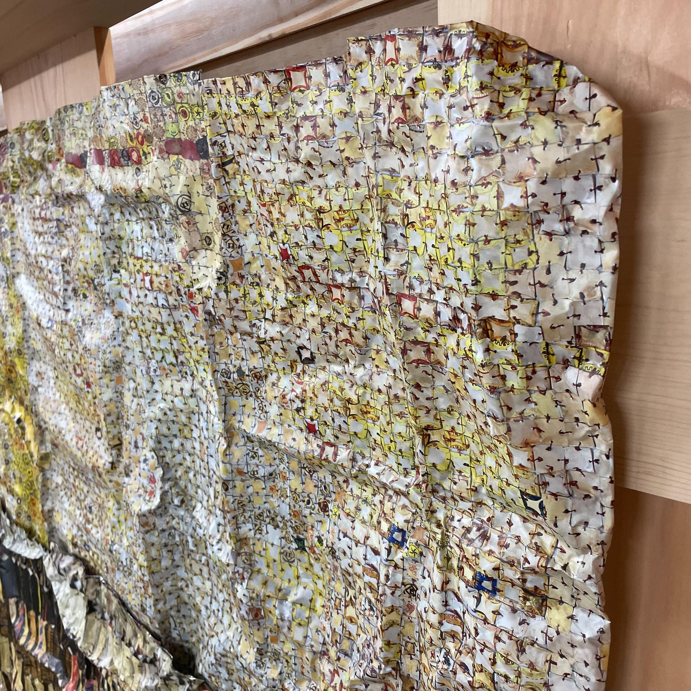 Gold Band von El Anatsui, Limitierte Auflage, Wand-Skulptur, Metall, Contemporary 4