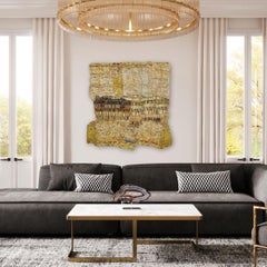 Gold Band von El Anatsui, Limitierte Auflage, Wand-Skulptur, Metall, Contemporary